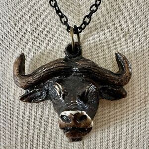Buffalo Head pendant Necklace